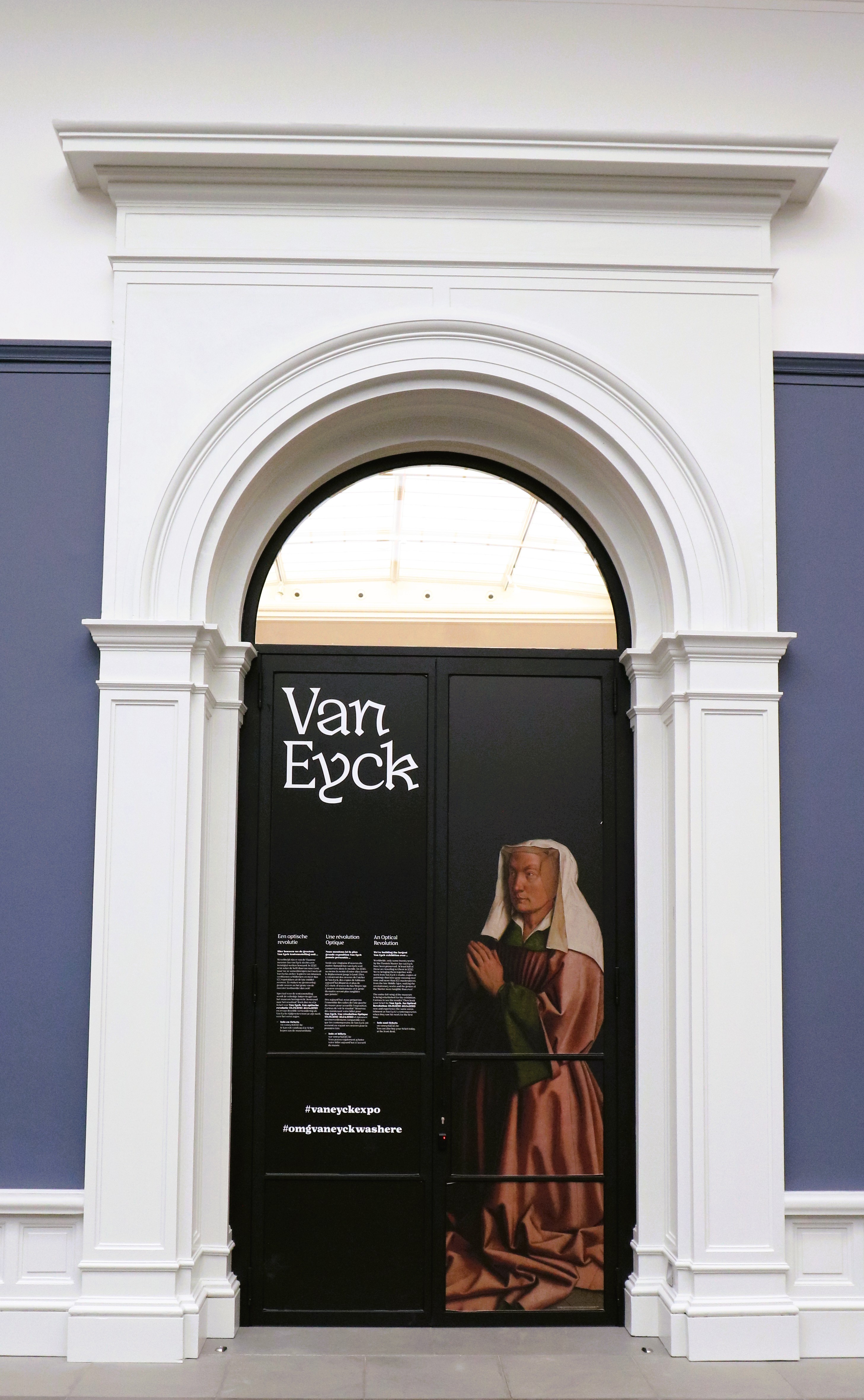 Stalen binnendeur met foliebedrukking in het Museum voor Schone Kunsten Gent, maatwerk schrijnwerk Lootens