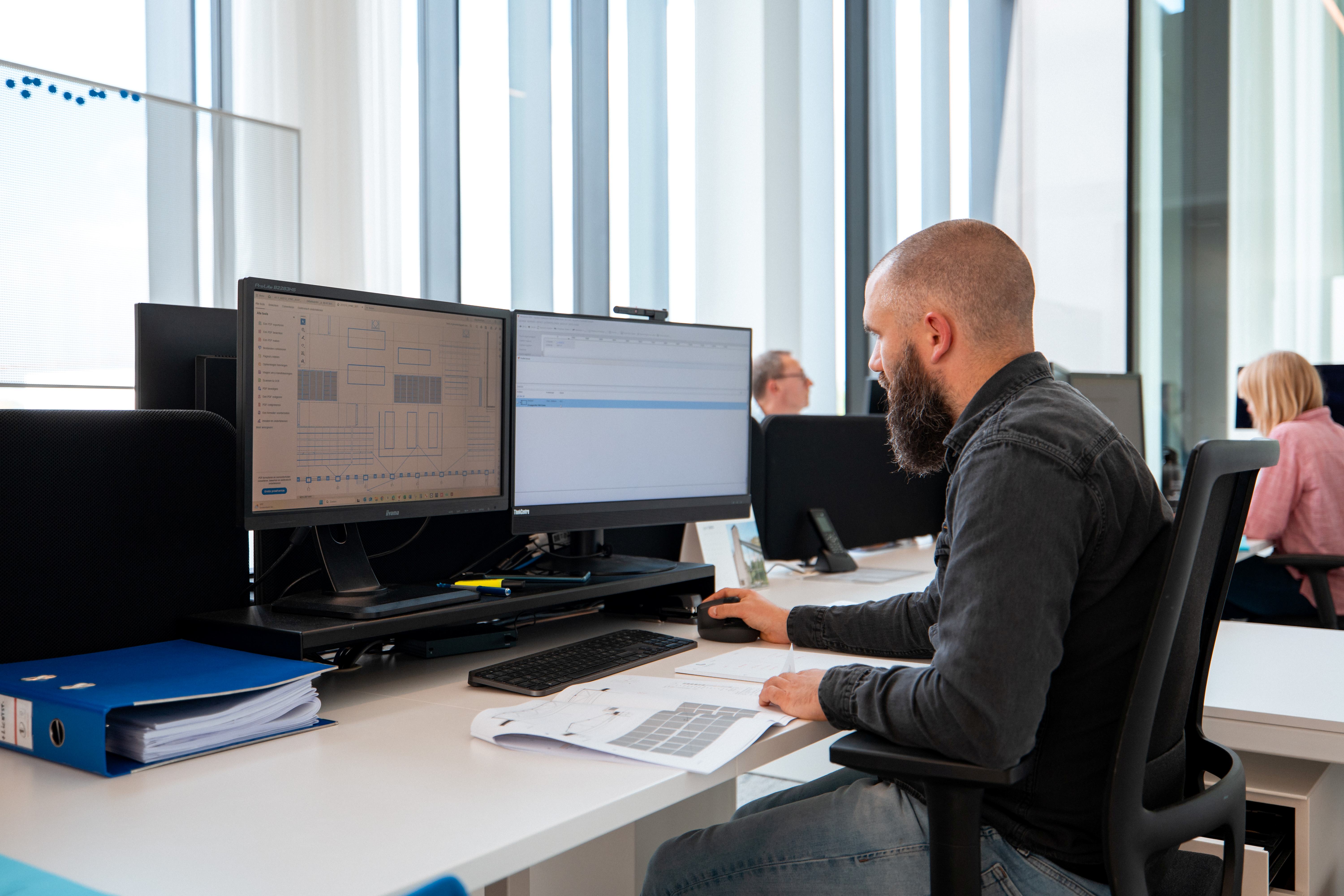 Calculator aan het werk